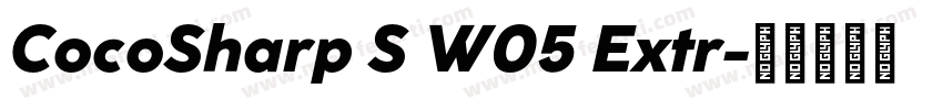 CocoSharp S W05 Extr字体转换